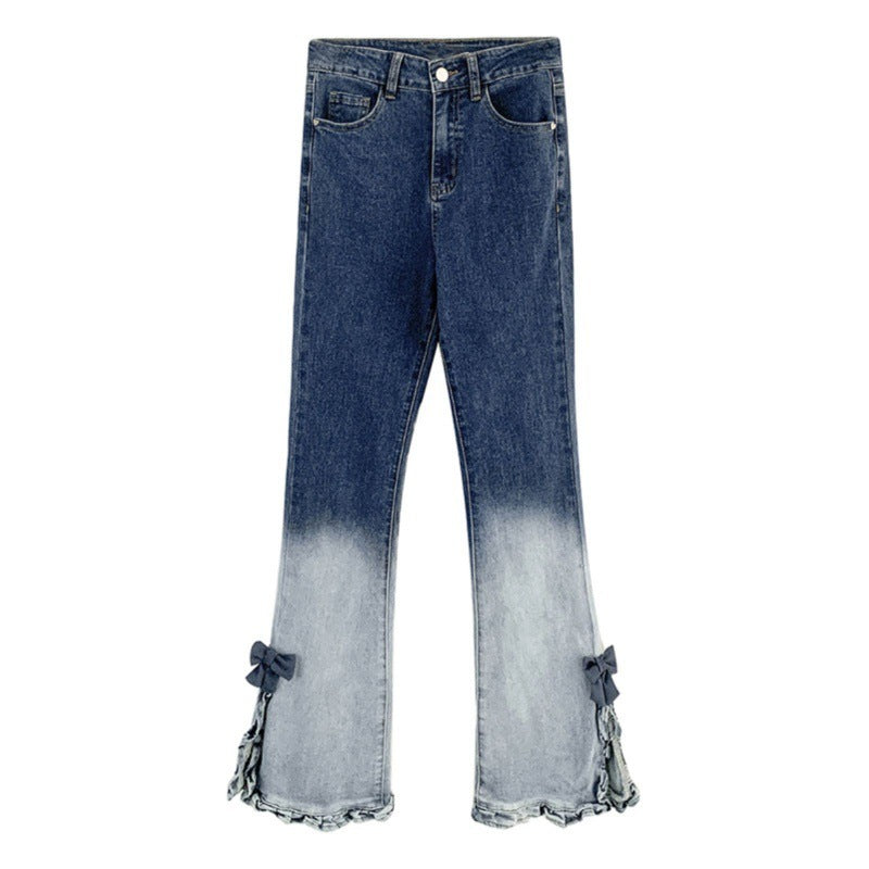 Coquette Ruffle Flare Jeans