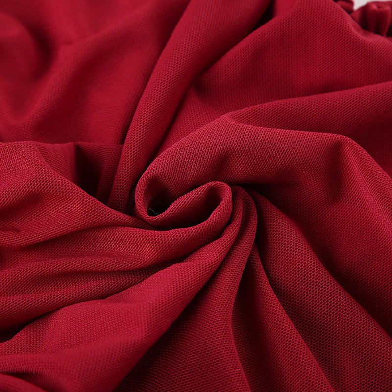 Ruby Black Bow Ruffle Dress