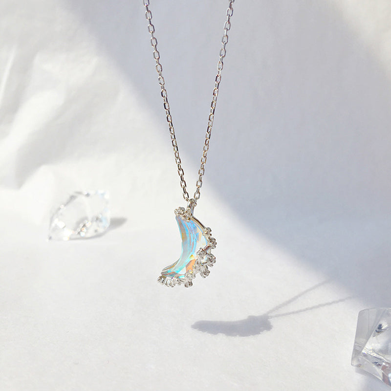 Crystal Moon Necklace Series
