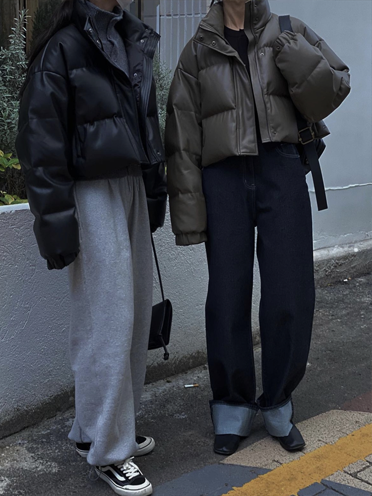 Ashley PU Puffer Jacket