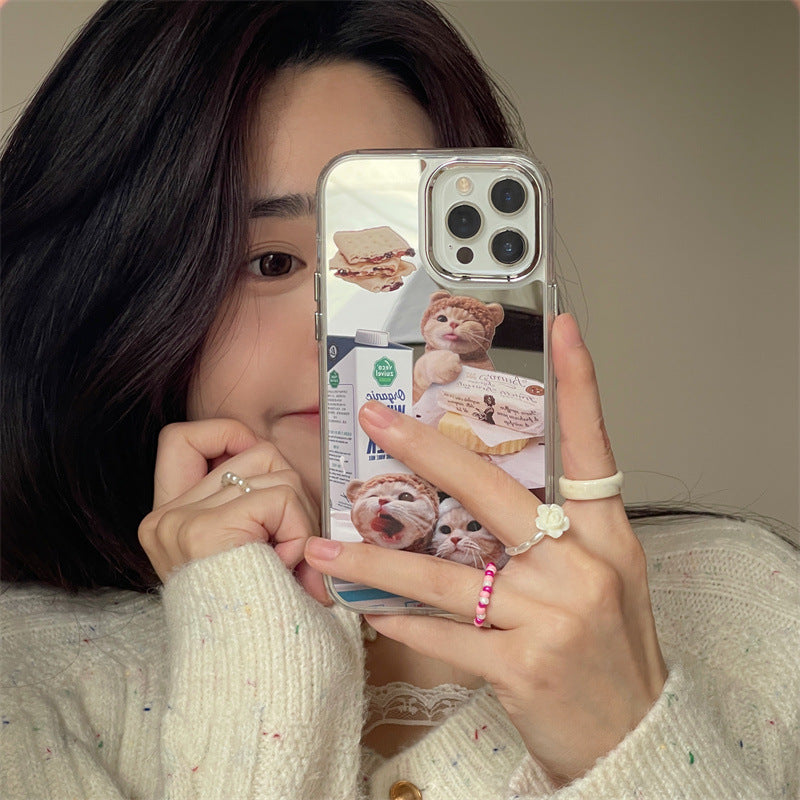 Milk Baby Kitties Mirror Phone Case