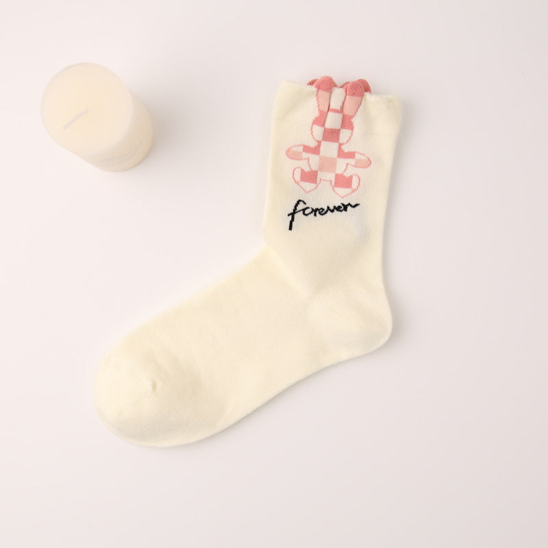 Forever Flower Love Crew Socks
