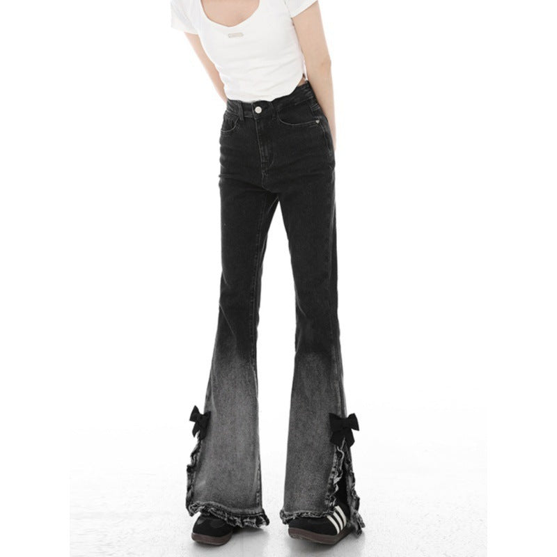 Coquette Ruffle Flare Jeans