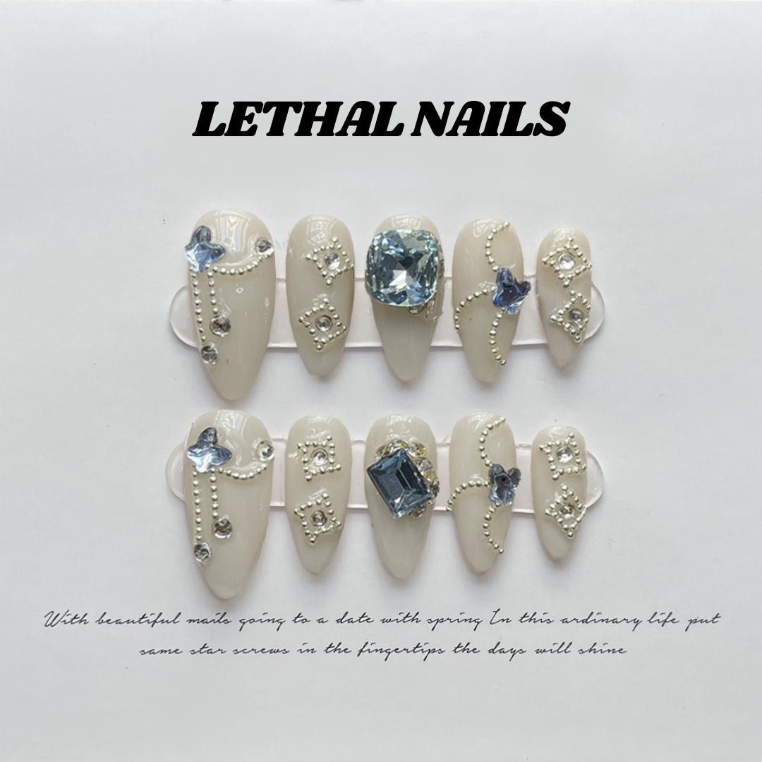 Azure Princess Press-On Nails Set