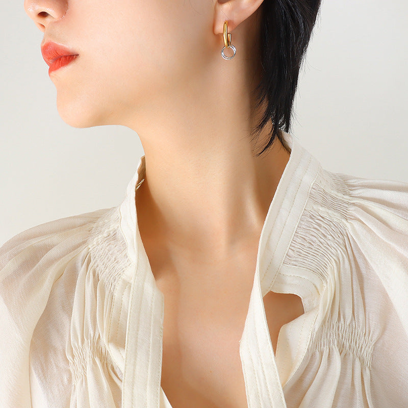 Stainless Steel Larisa Hoops