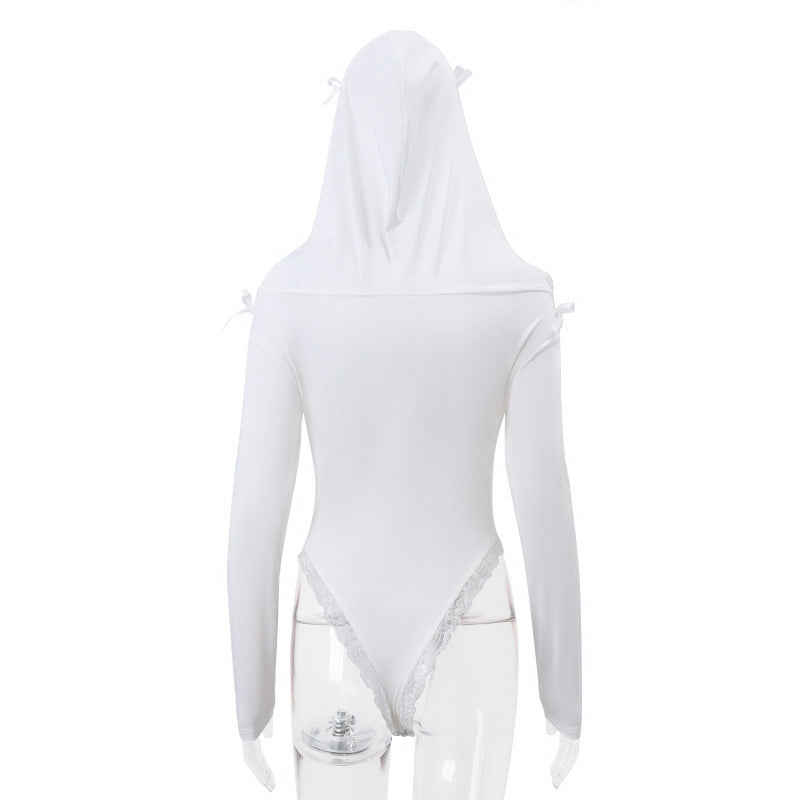 Verina Lace Hooded Bodysuit