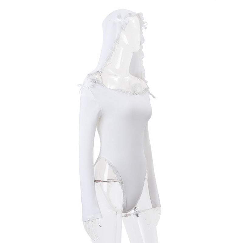 Verina Lace Hooded Bodysuit