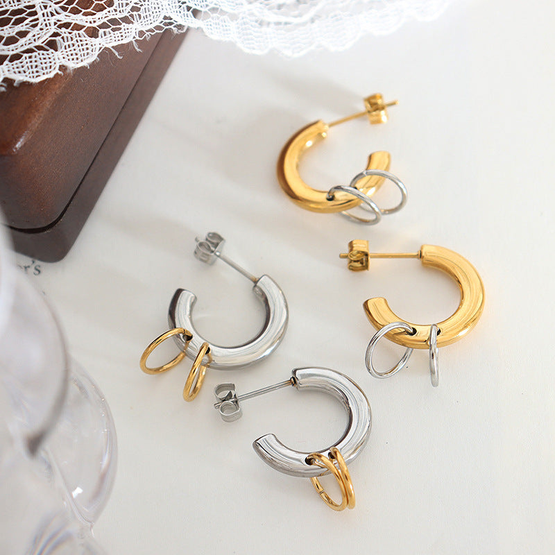 Stainless Steel Larisa Hoops