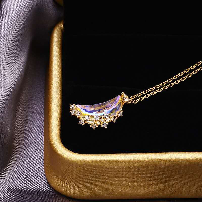 Crystal Moon Necklace Series