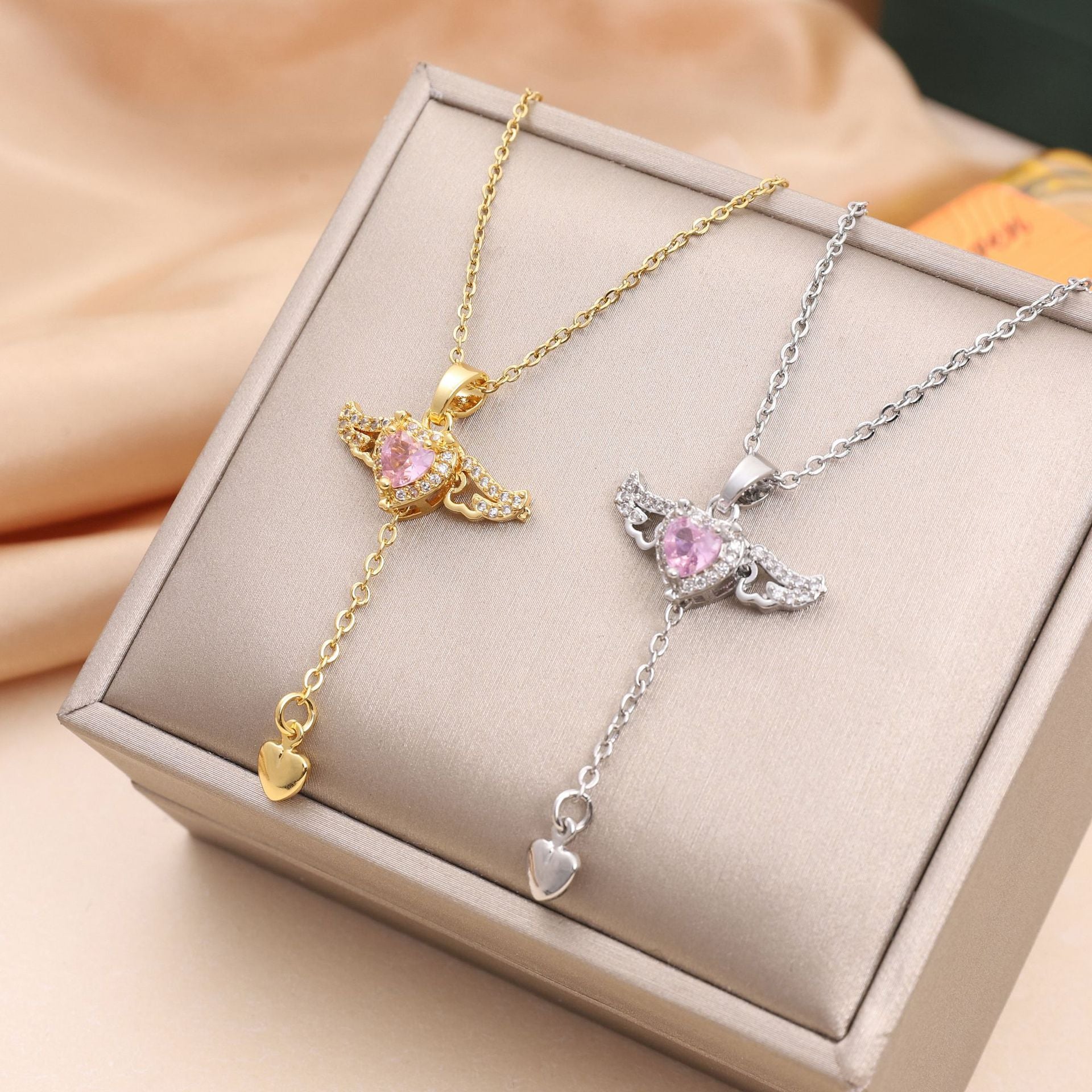 Fluttering Heart Necklace