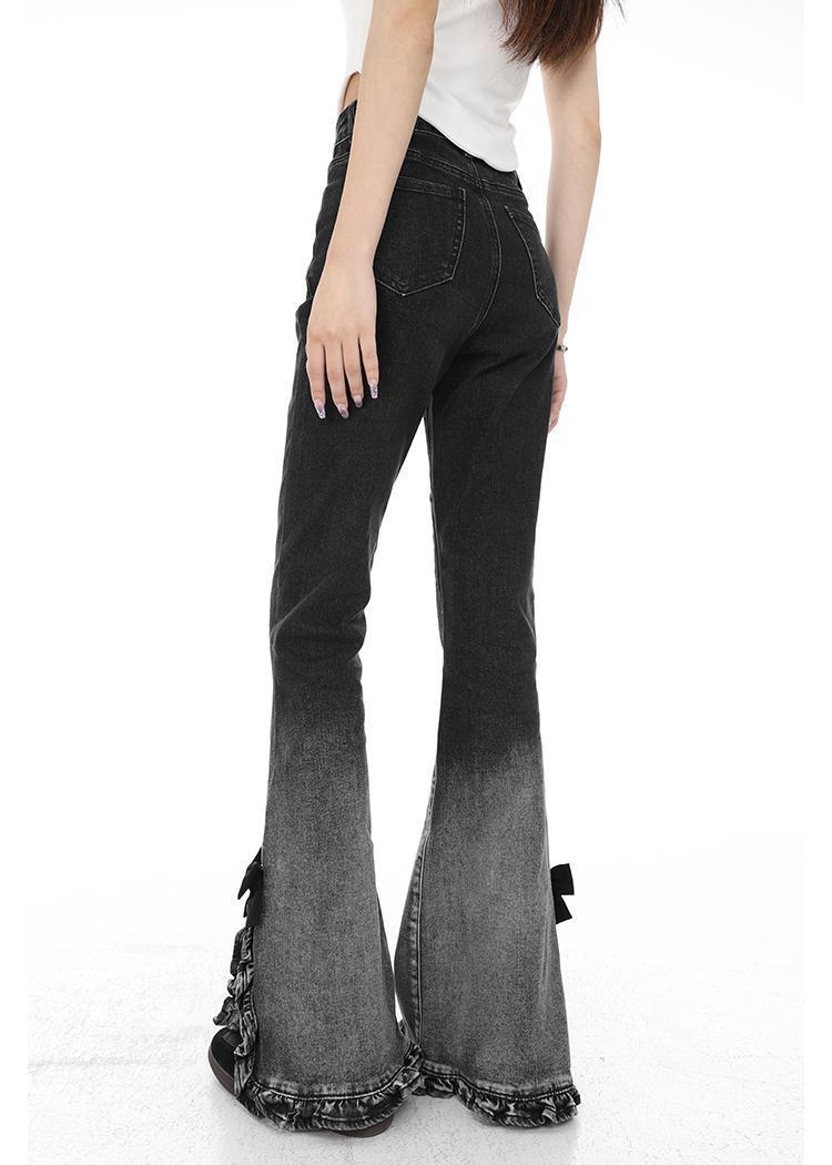 Coquette Ruffle Flare Jeans