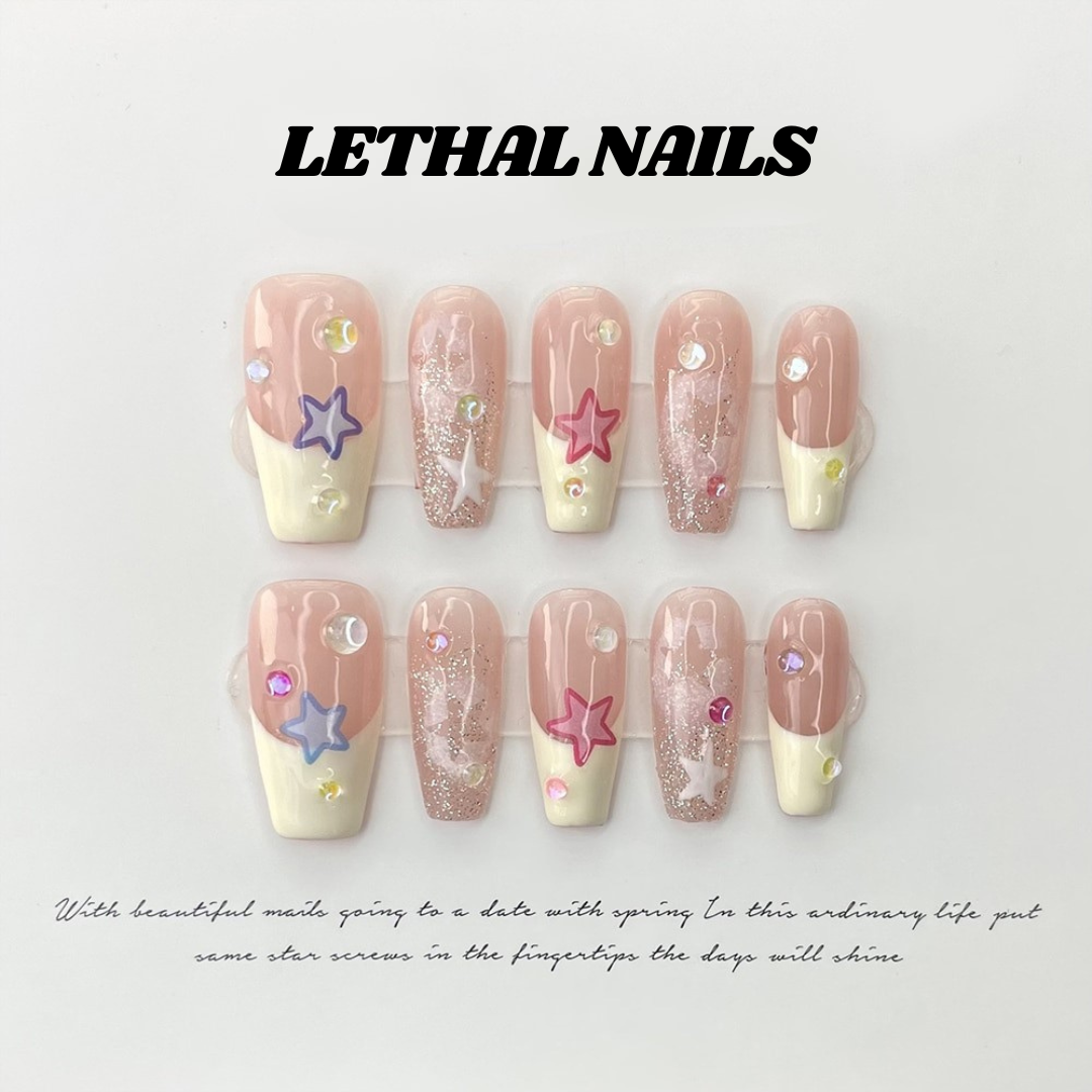 Y2K Stars French Press-On Nails Set