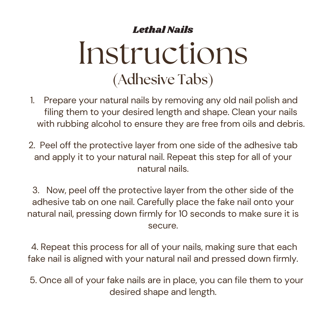 Devil's Hand Press-On Nails Set