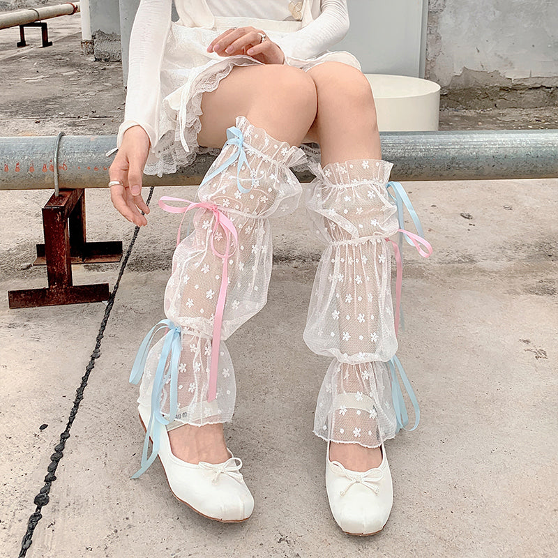 Hana Lolita Tulle Leg Warmers