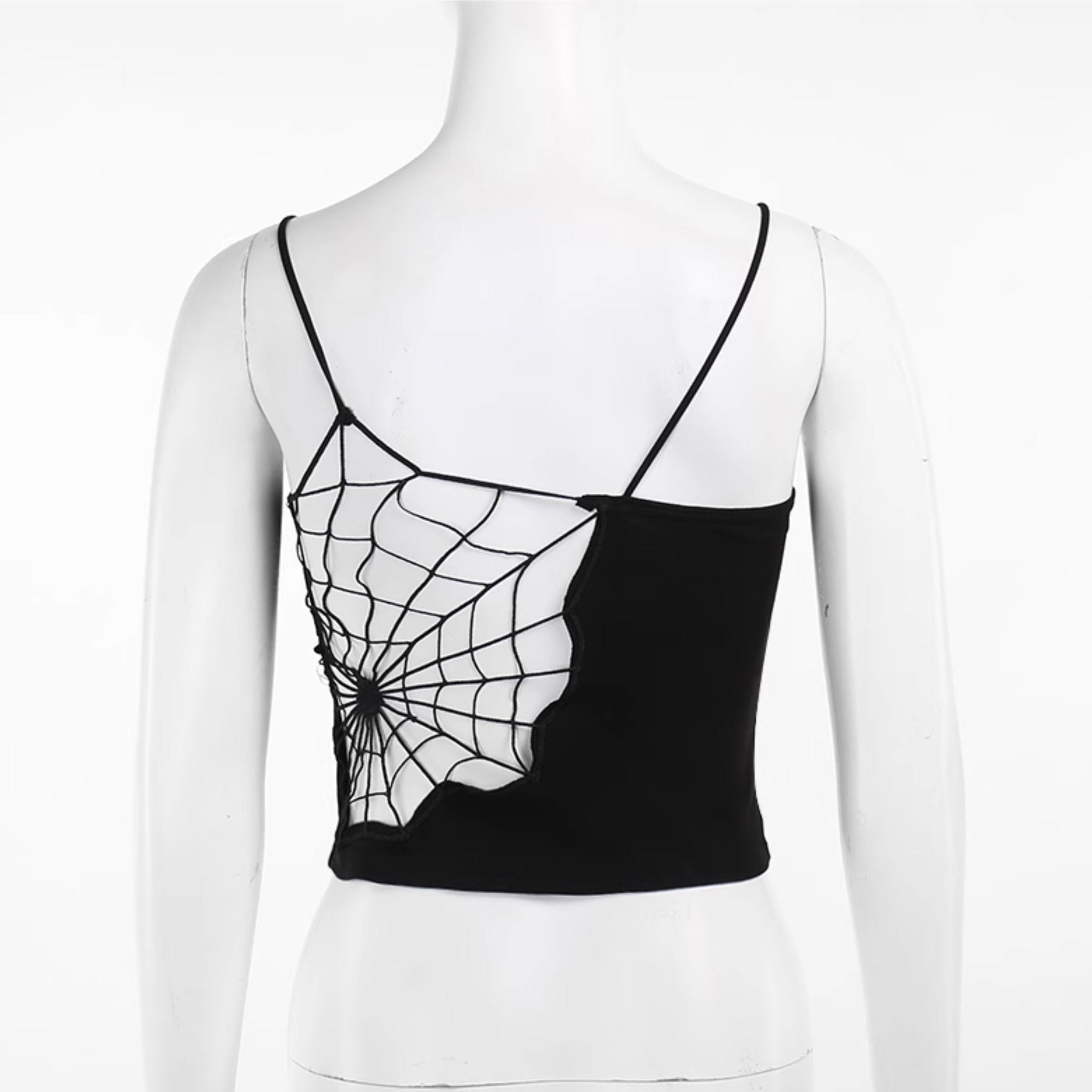 Spider Web Padded Tank Top