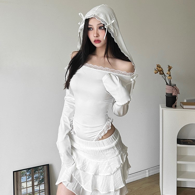 Verina Lace Hooded Bodysuit