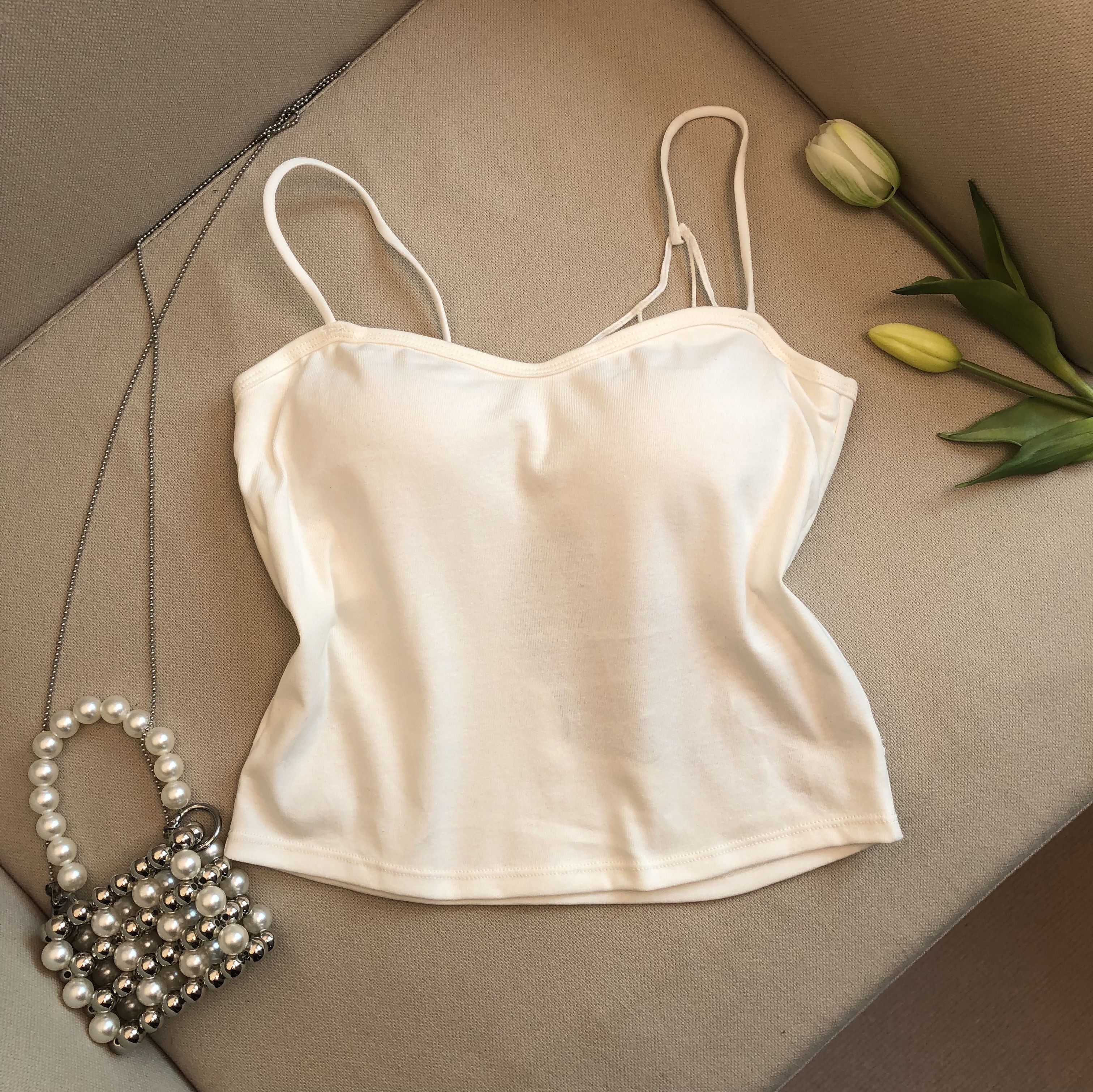 Spider Web Padded Tank Top