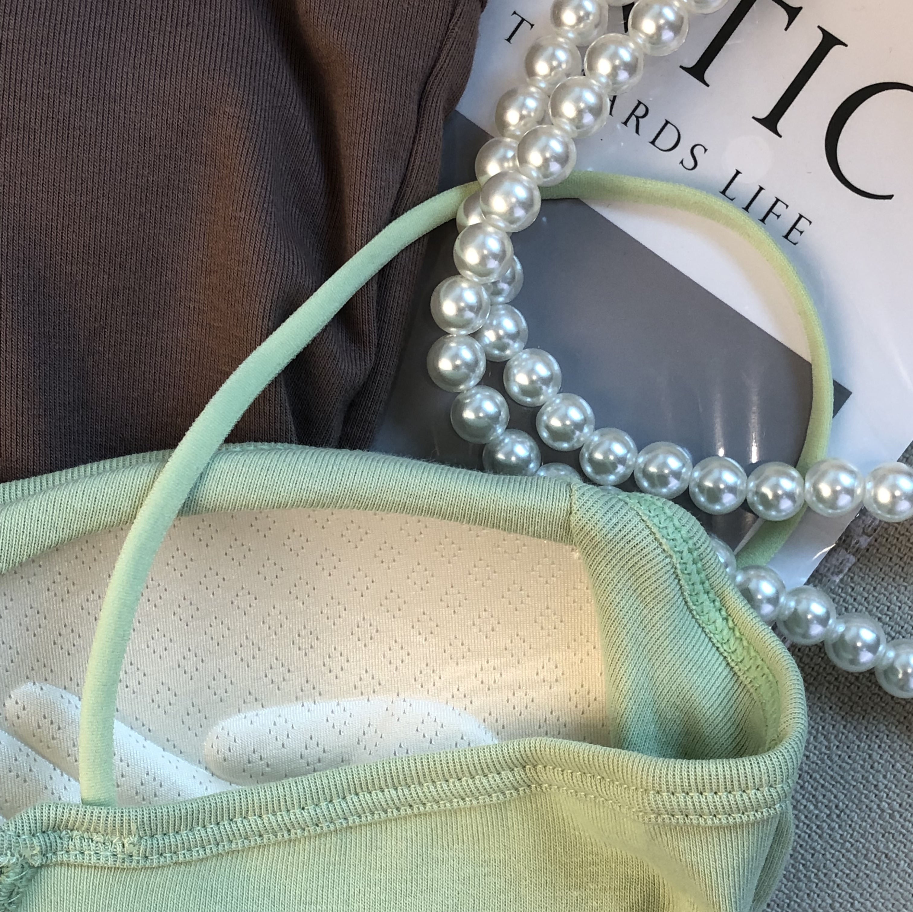 Spider Web Padded Tank Top