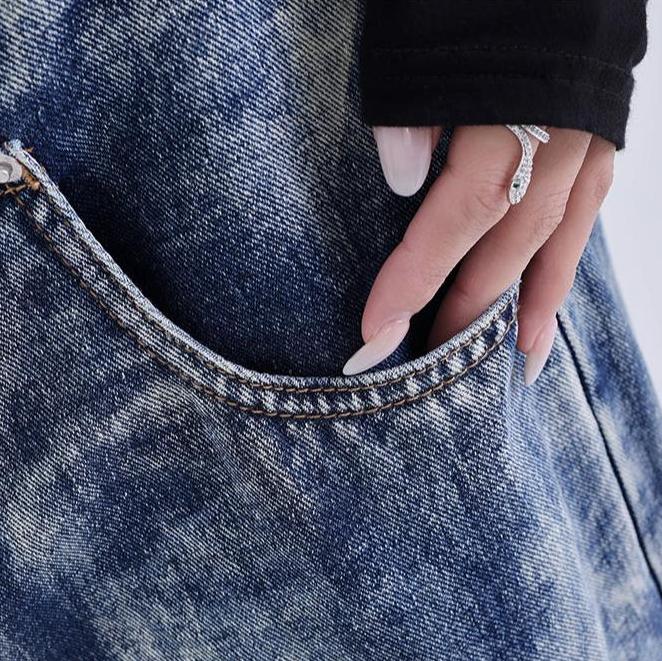 Cheryl Acid Wash Baggy Jeans