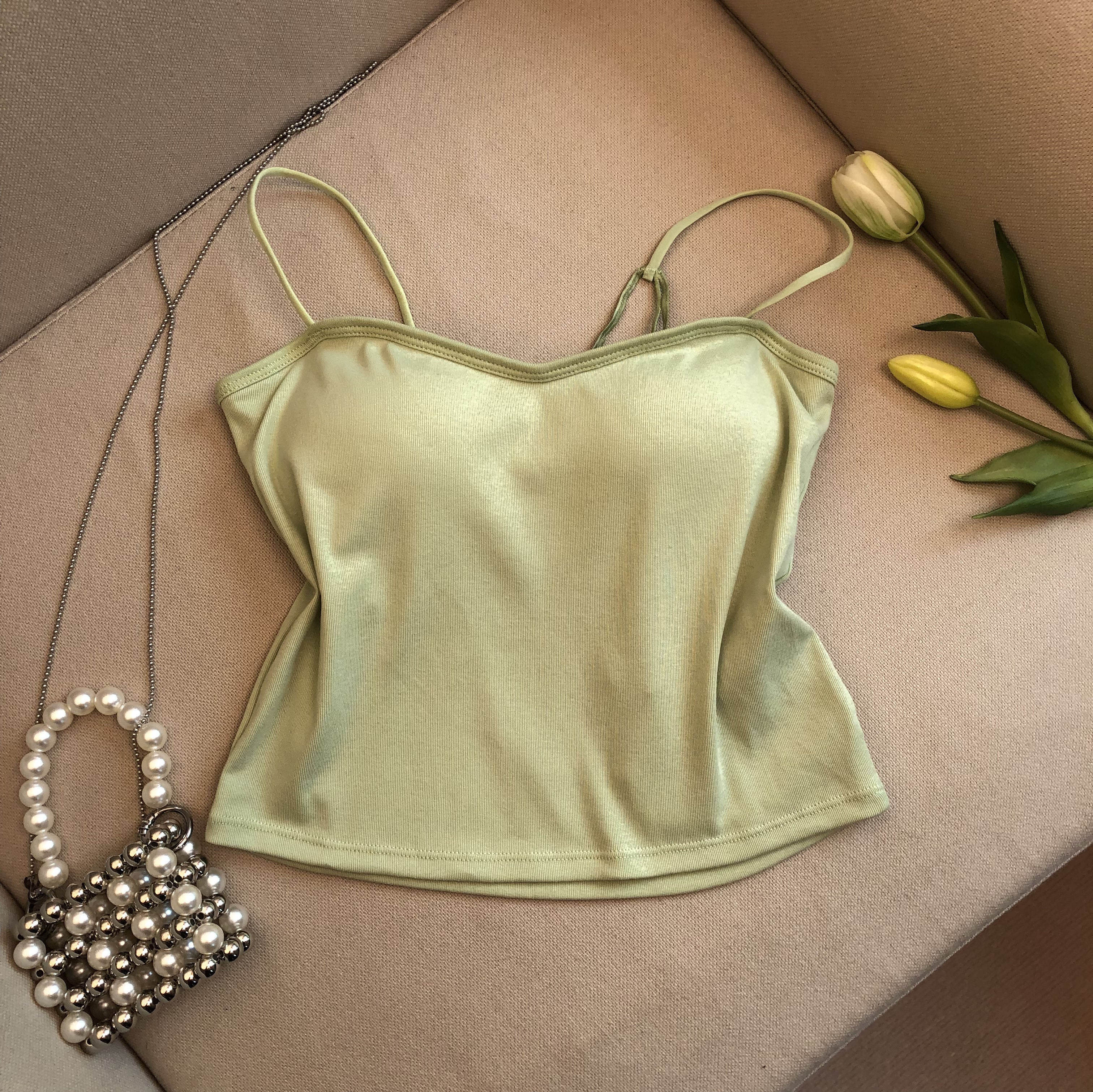 Spider Web Padded Tank Top