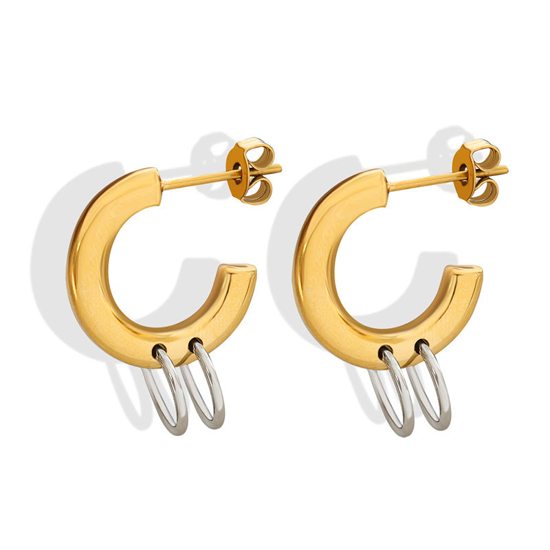 Stainless Steel Larisa Hoops