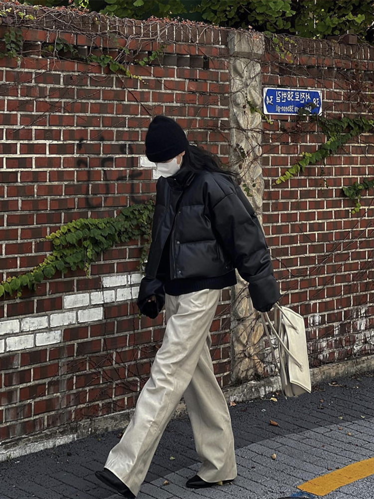 Ashley PU Puffer Jacket