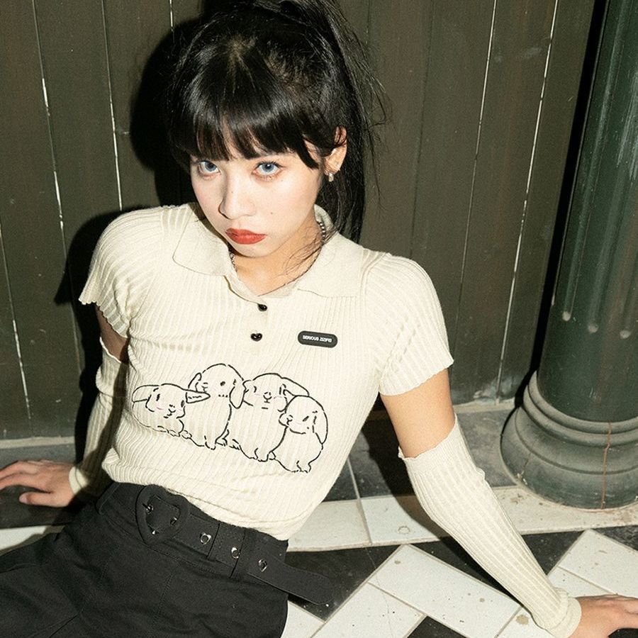 Esther Cropped Polo Top