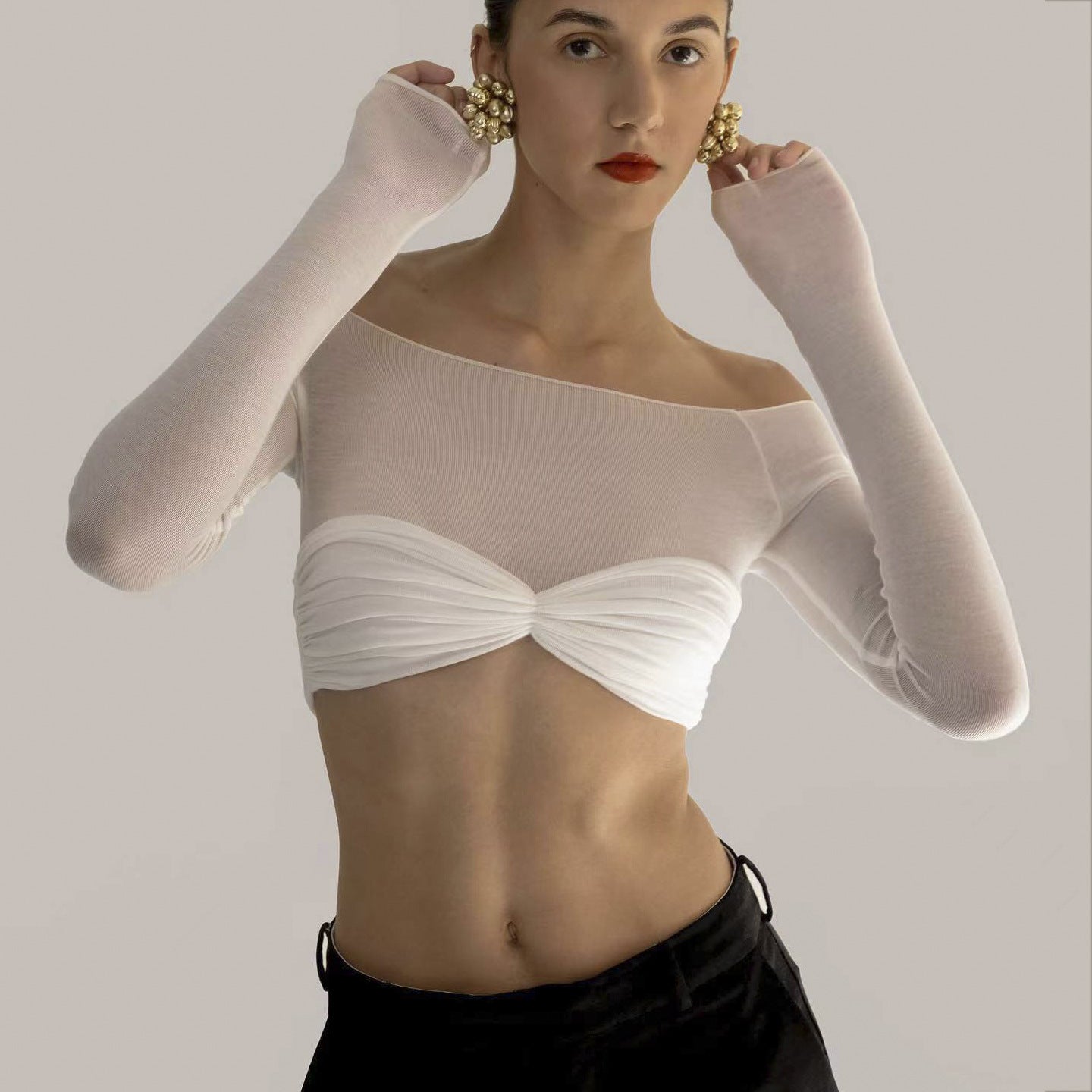 Candice Mesh Bralette Crop Top