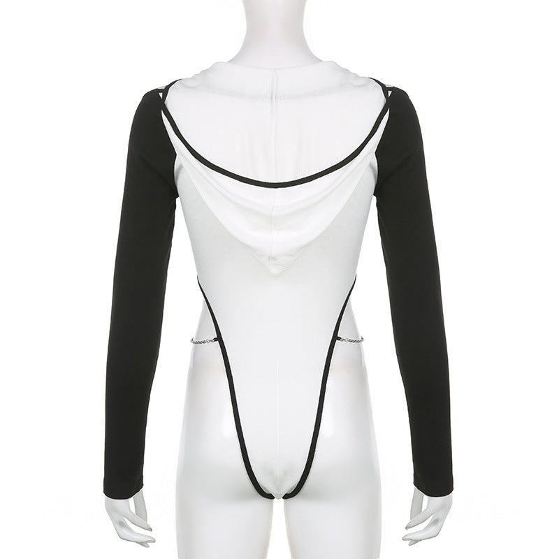 Tays Hooded Long Sleeve Bodysuit
