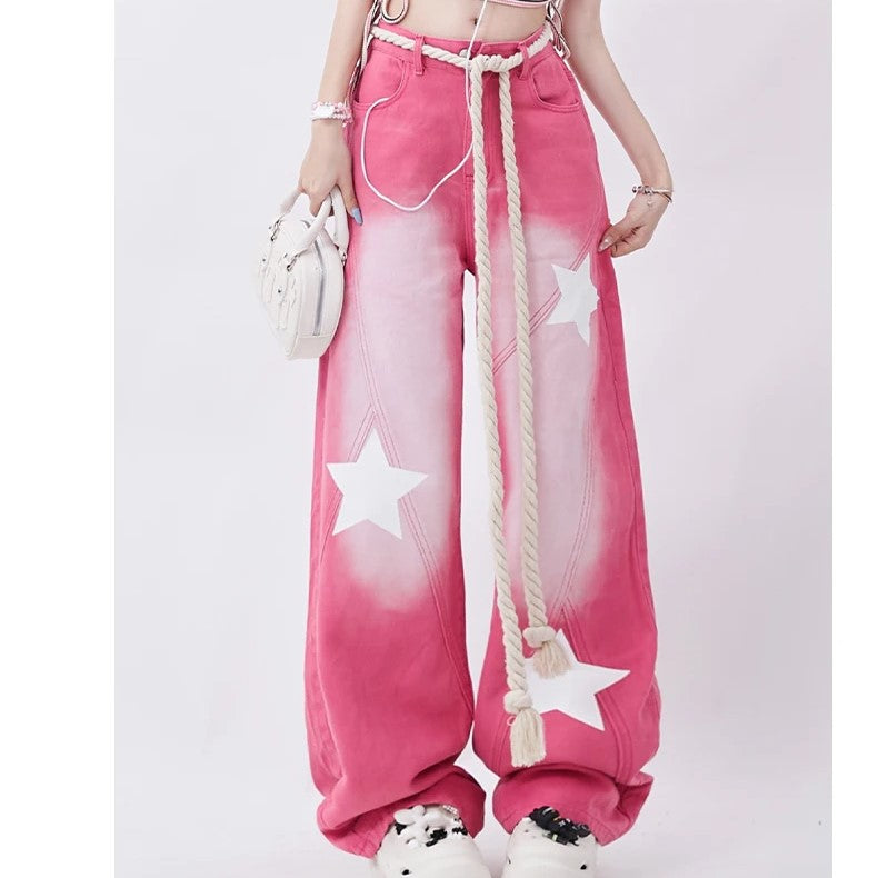Superstar Pink Baggy Jeans