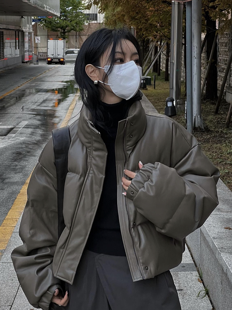 Ashley PU Puffer Jacket