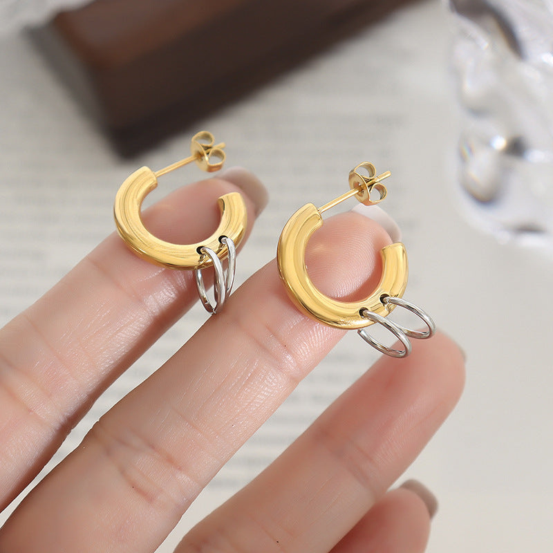Stainless Steel Larisa Hoops
