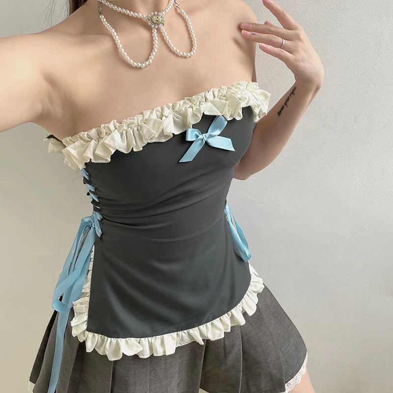 Britney Ruffle Top
