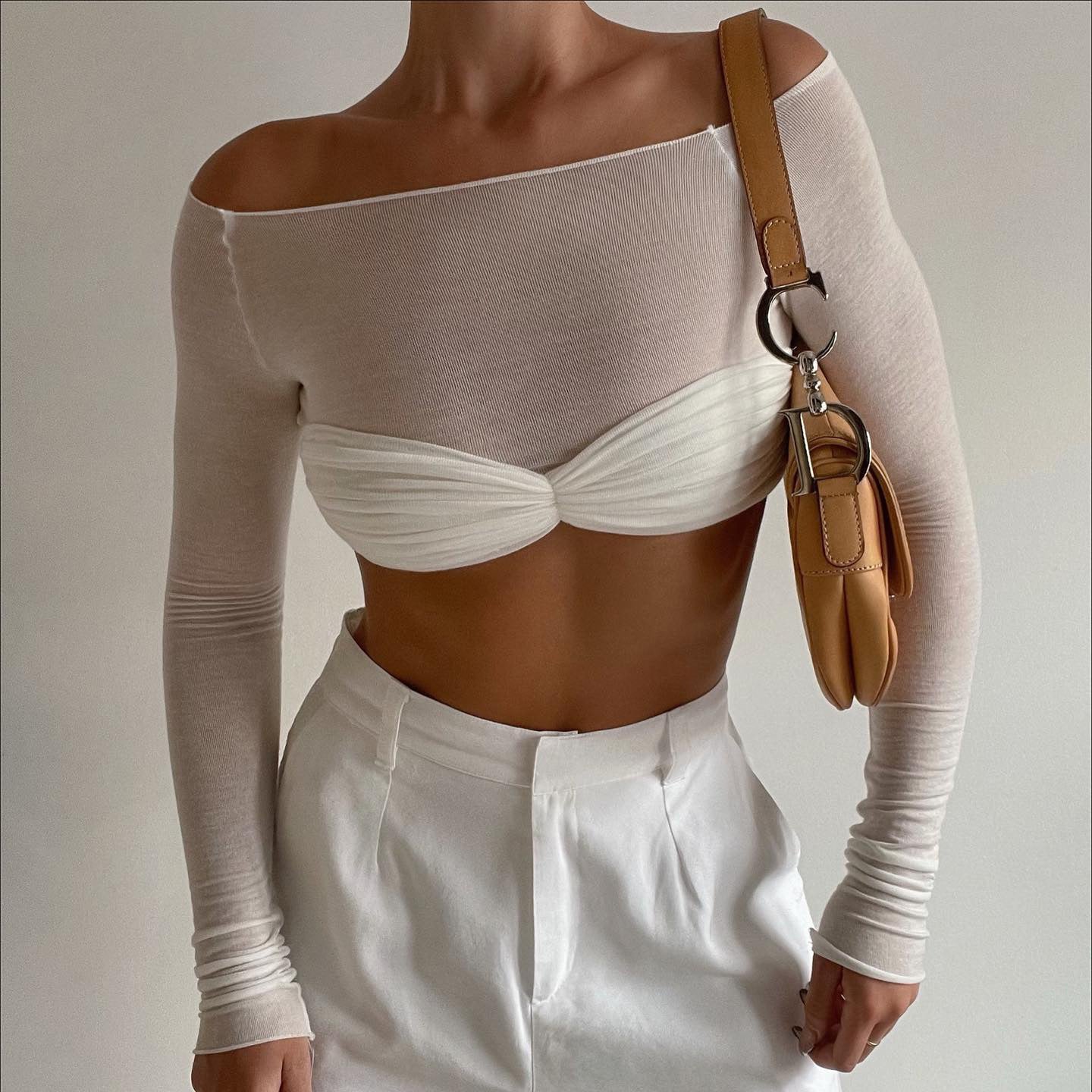 Candice Mesh Bralette Crop Top