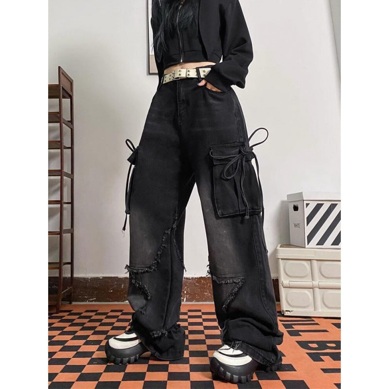 Miki Star Baggy Cargo Jeans