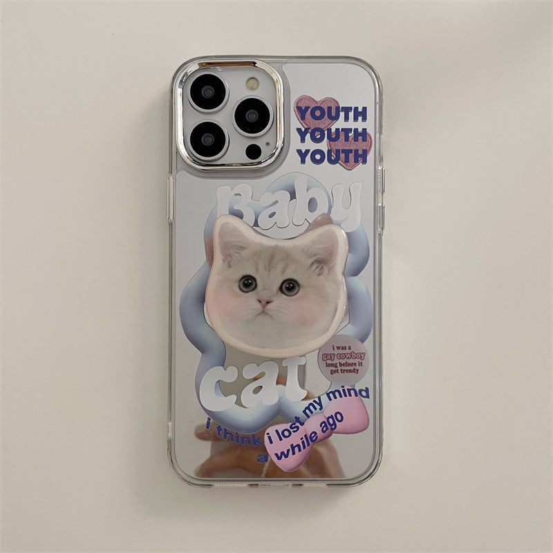 Baby Cat Mirror Phone Case + GripTok