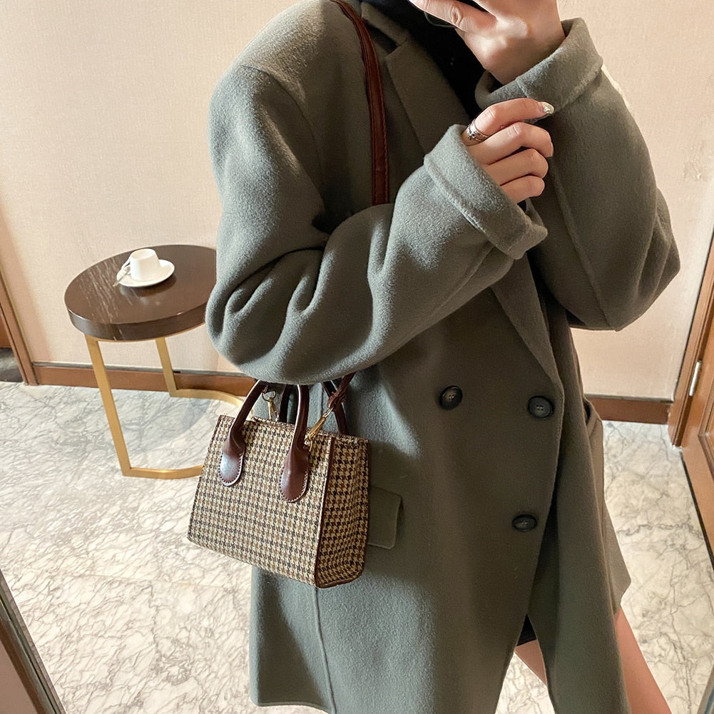 Mini Plaid Crossbody Bag