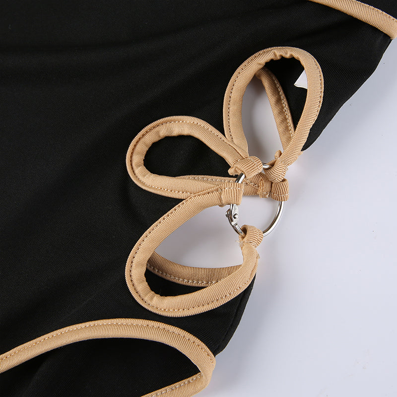 Jackie Flower Cut Out Bodysuit