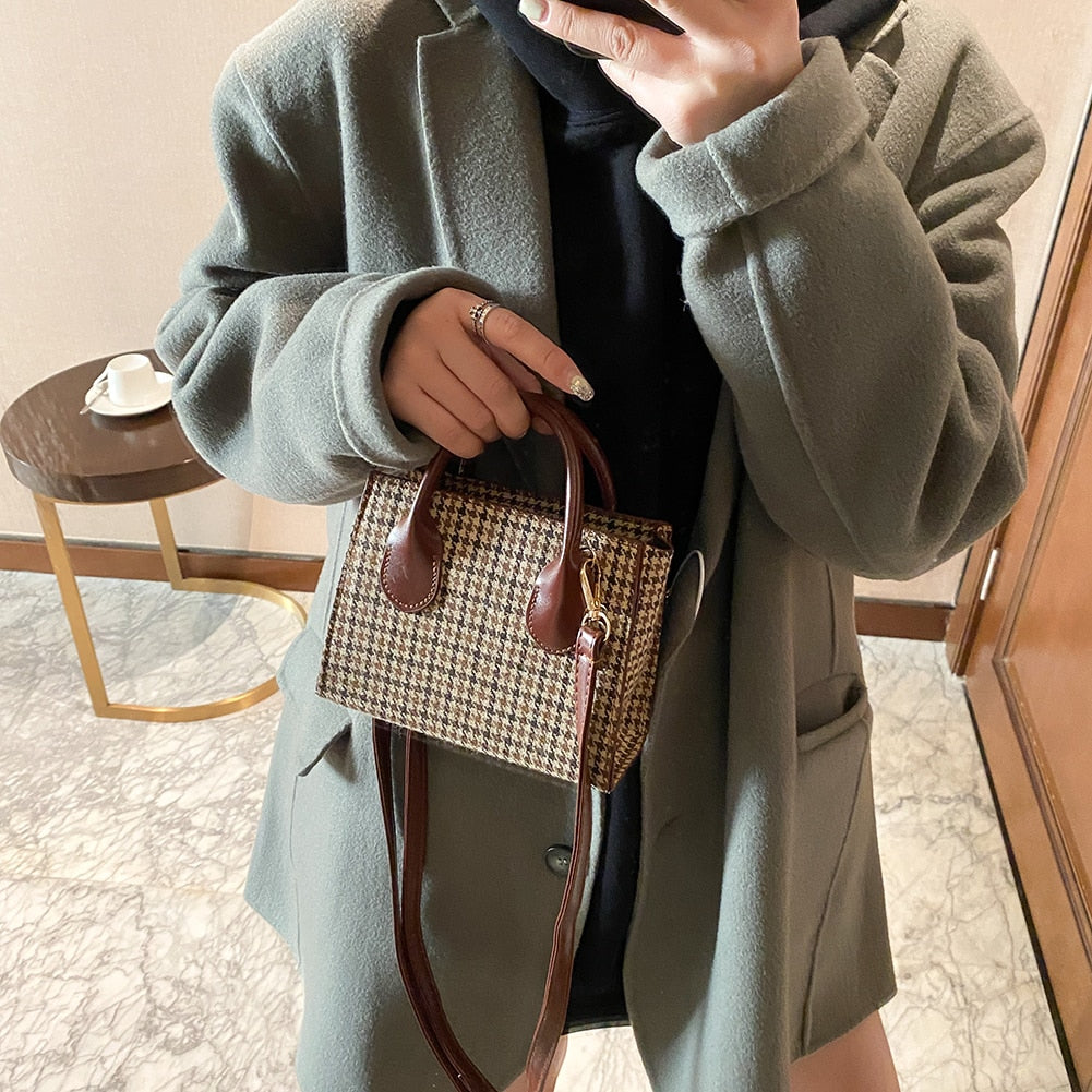Mini Plaid Crossbody Bag