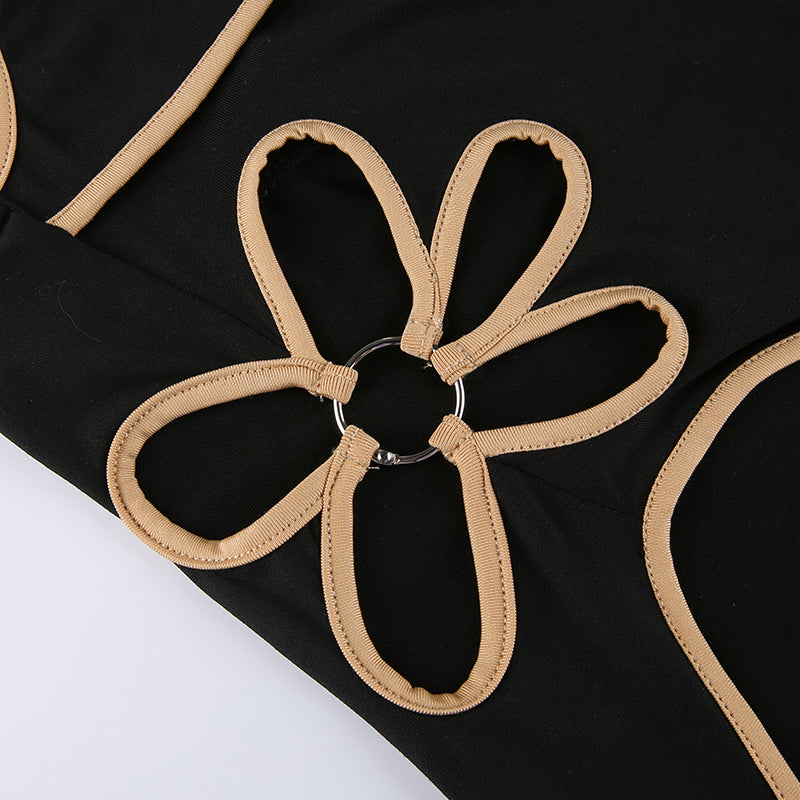 Jackie Flower Cut Out Bodysuit