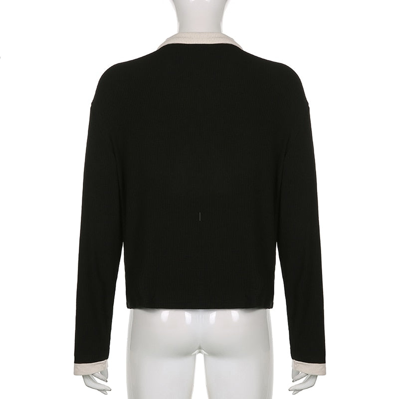 Café Cropped Polo Top