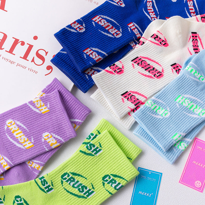 CRUSH streetwear crew socks