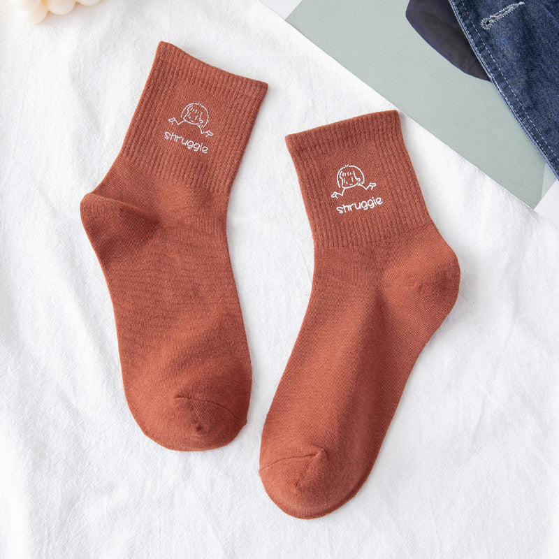 Chibi Expressions Crew Socks
