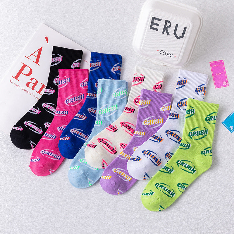 CRUSH street style crew socks