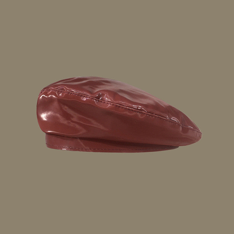 Narci Patent Leather Beret