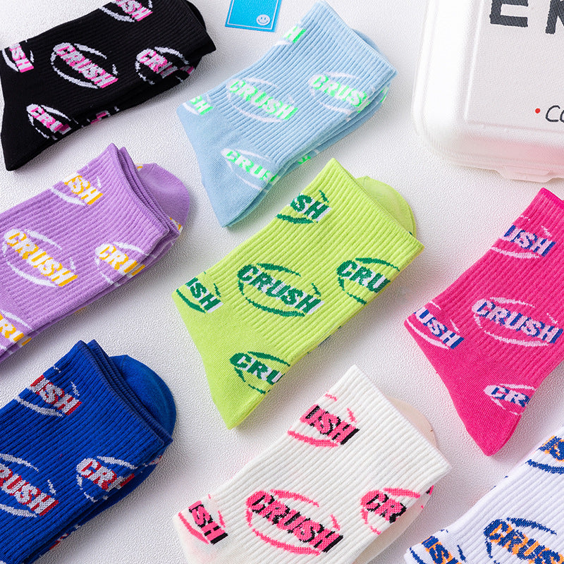 CRUSH streetwear crew socks