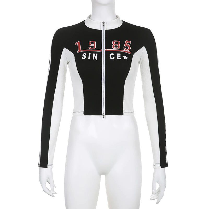 90s y2k racer biker 1985 jacket