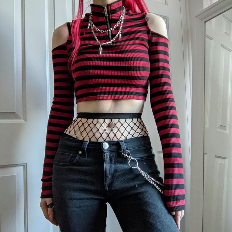 Harley Striped Crop Top