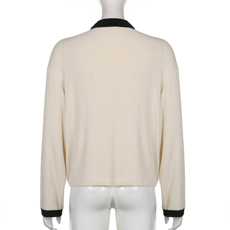 Café Cropped Polo Top