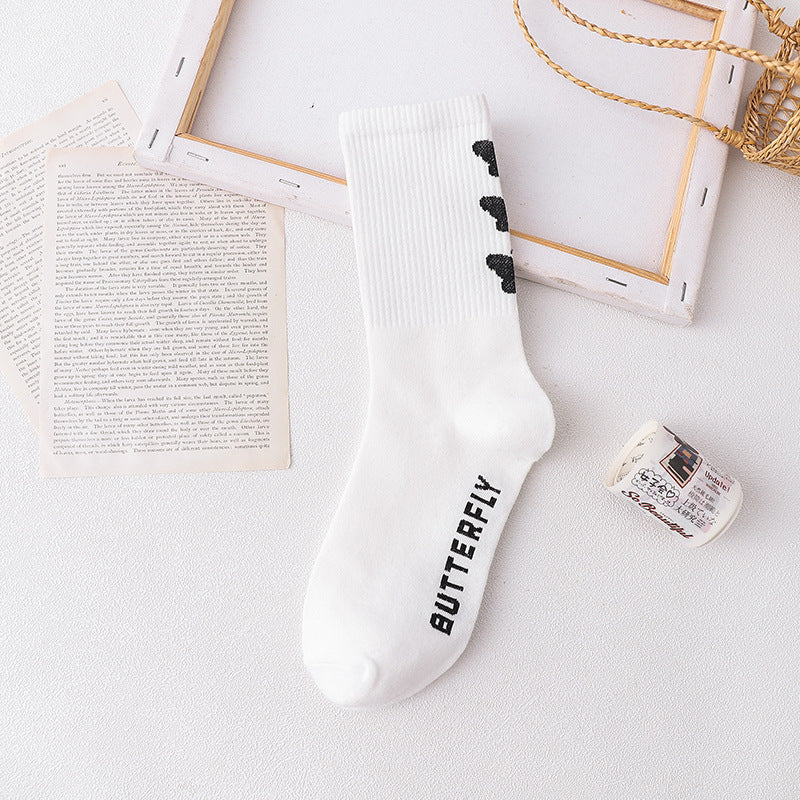 Butterfly Crew Socks